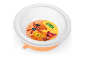 Тарелка детская глубокая с декором "МИ-МИ-МИШКИ" (Оранжевый). Артикул: 431328508